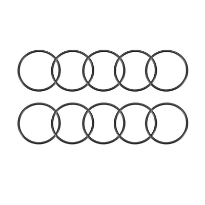 Harfington Nitrile Rubber O-Rings Metric Nitrile Rubber Sealing Gasket Black Pack of 10