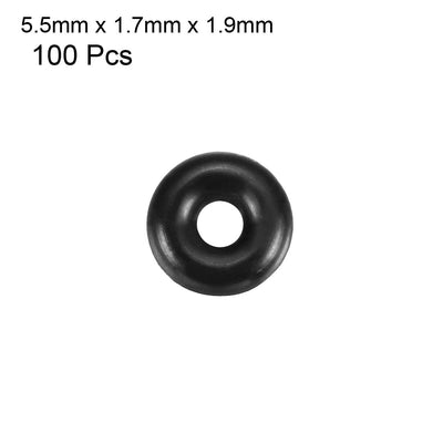 Harfington Nitrile Rubber O-Rings Metric Nitrile Rubber Sealing Gasket Pack of 100