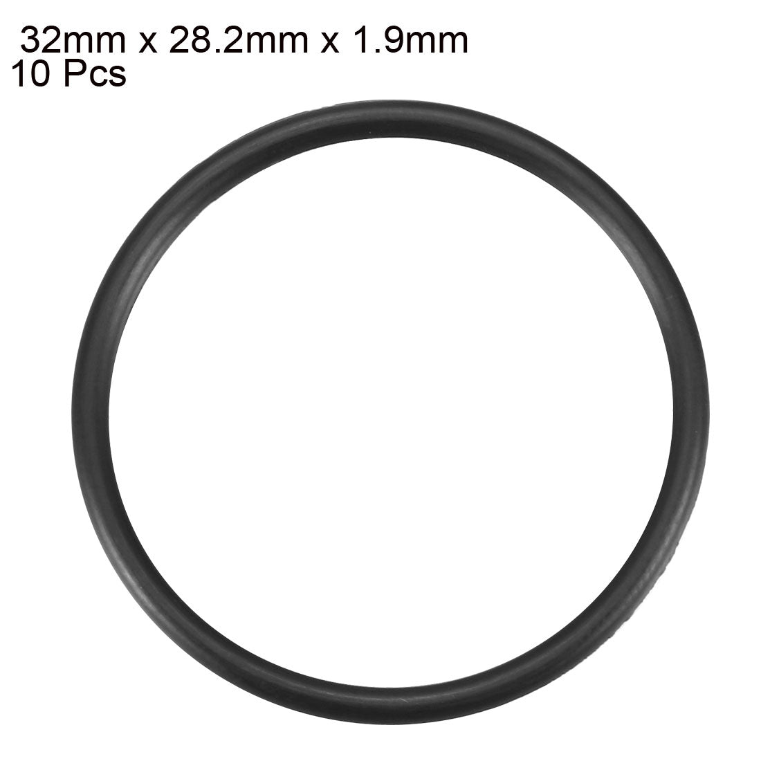 Harfington Nitrile Rubber O-Rings Metric Nitrile Rubber Sealing Gasket Black Pack of 10