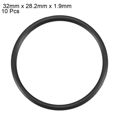 Harfington Nitrile Rubber O-Rings Metric Nitrile Rubber Sealing Gasket Black Pack of 10