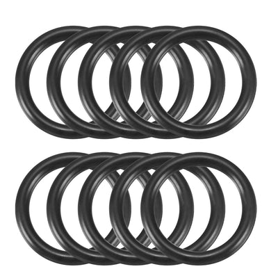 Harfington Nitrile Rubber O-Rings Metric Nitrile Rubber Sealing Gasket Black Pack of 10