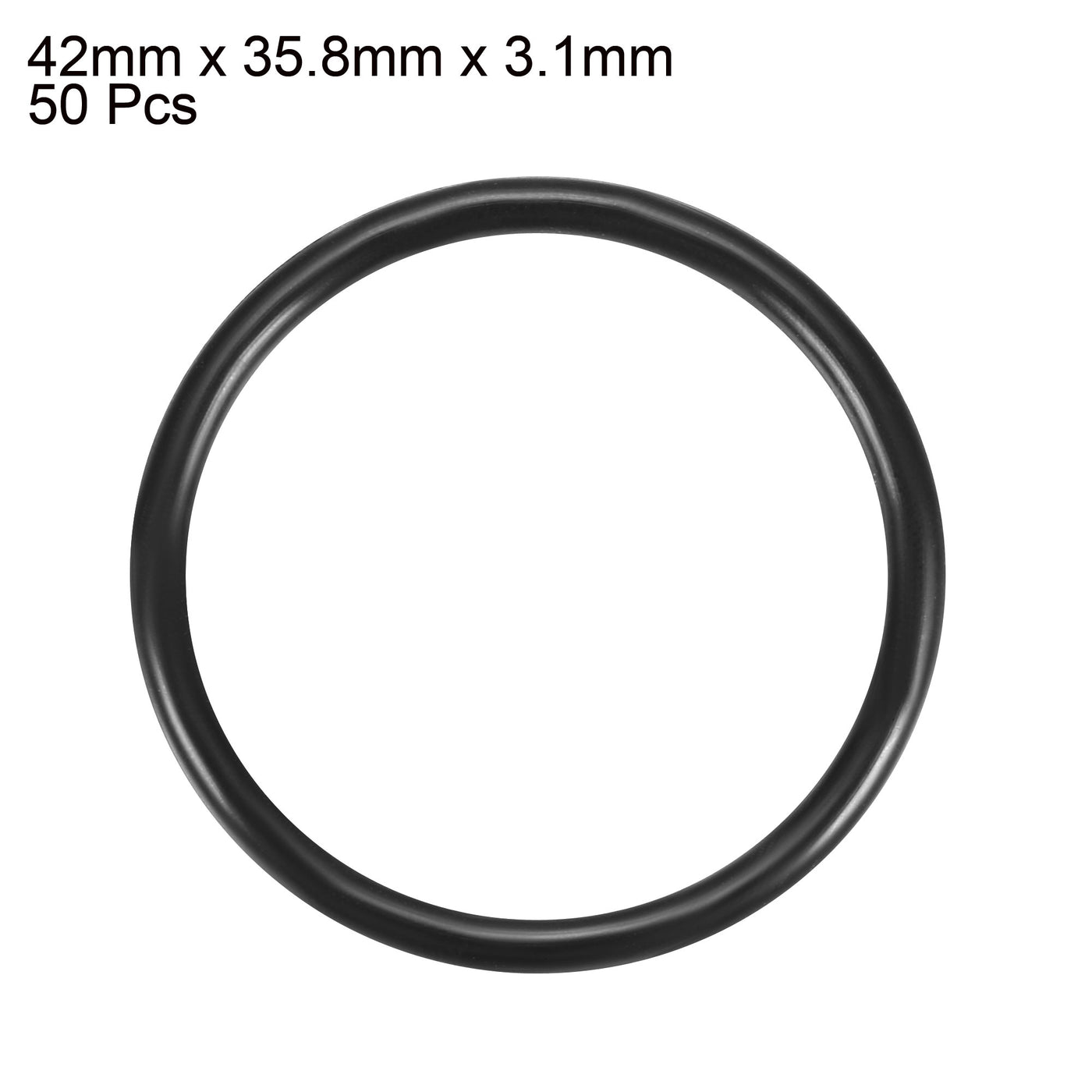 Harfington Nitrile Rubber O-Rings Metric Nitrile Rubber Sealing Gasket Pack of 50