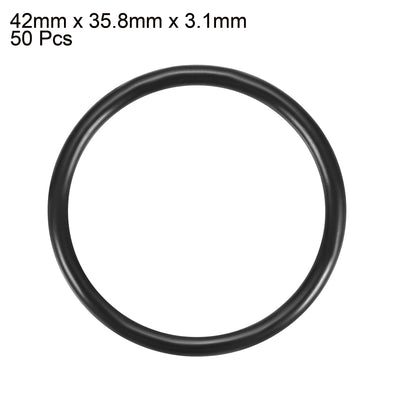 Harfington Nitrile Rubber O-Rings Metric Nitrile Rubber Sealing Gasket Pack of 50