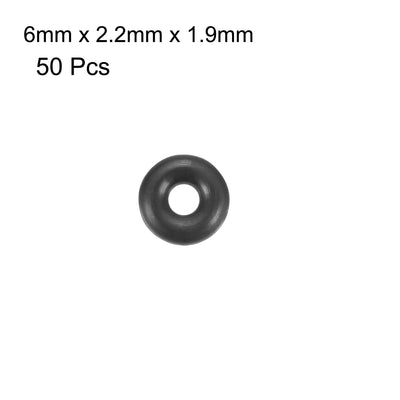 Harfington Nitrile Rubber O-Rings Metric Nitrile Rubber Sealing Gasket Pack of 50