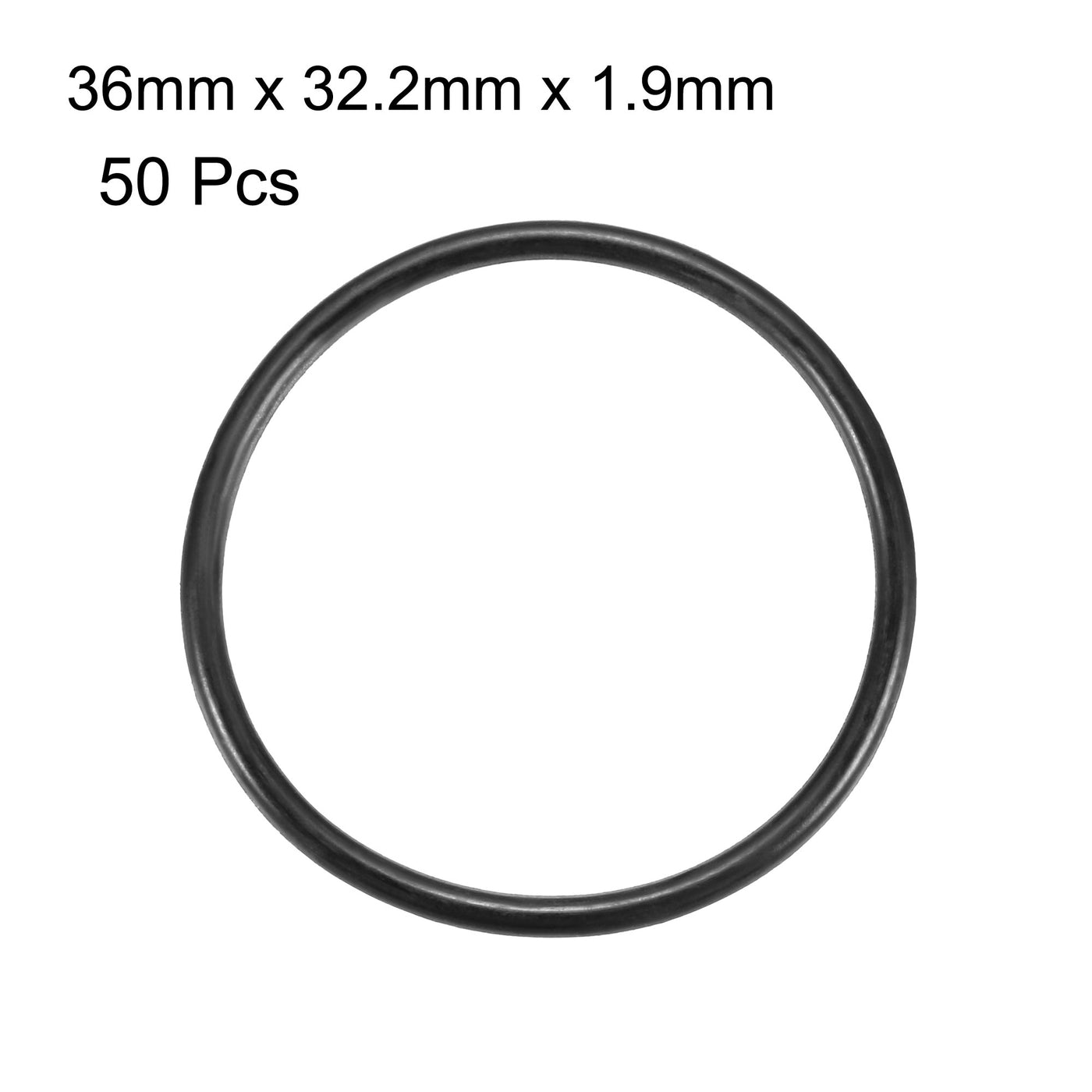 Harfington Nitrile Rubber O-Rings Metric Nitrile Rubber Sealing Gasket Pack of 50