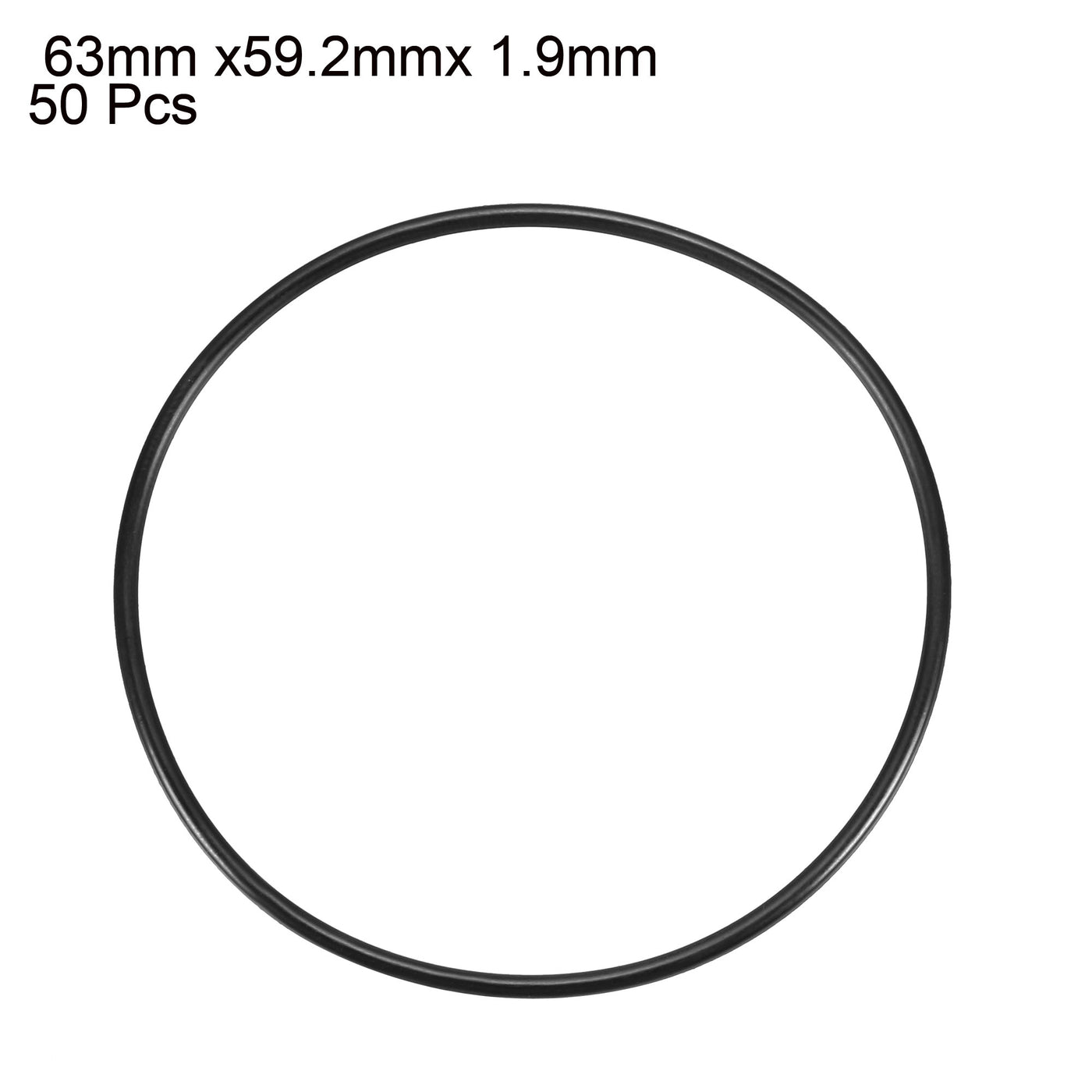 Harfington Nitrile Rubber O-Rings Metric Nitrile Rubber Sealing Gasket Pack of 50