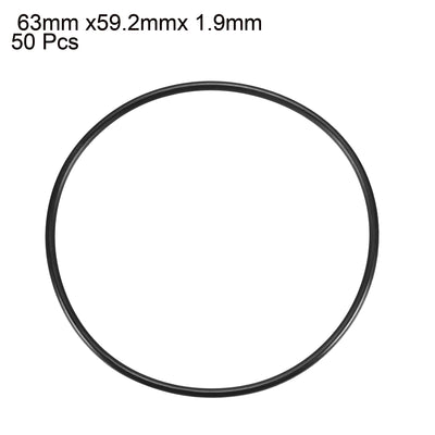 Harfington Nitrile Rubber O-Rings Metric Nitrile Rubber Sealing Gasket Pack of 50