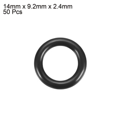 Harfington Nitrile Rubber O-Rings Metric Nitrile Rubber Sealing Gasket Pack of 50