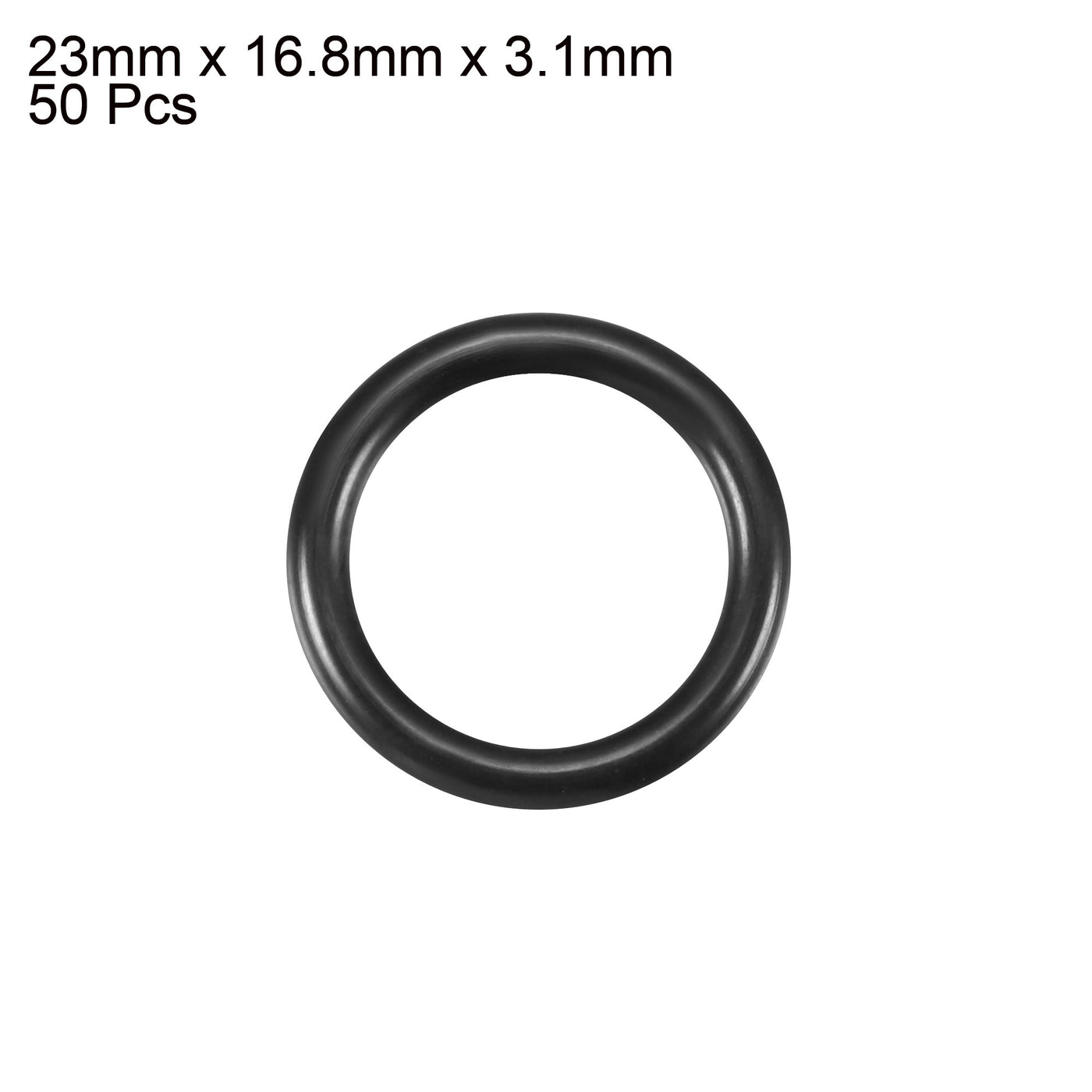 Harfington Nitrile Rubber O-Rings Metric Nitrile Rubber Sealing Gasket Pack of 50