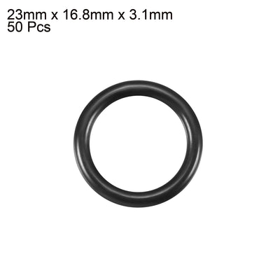 Harfington Nitrile Rubber O-Rings Metric Nitrile Rubber Sealing Gasket Pack of 50