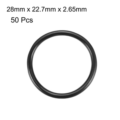 Harfington Nitrile Rubber O-Rings Metric Nitrile Rubber Sealing Gasket Pack of 50