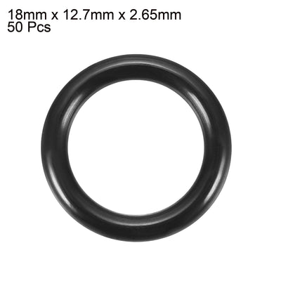 Harfington Nitrile Rubber O-Rings Metric Nitrile Rubber Sealing Gasket Pack of 50