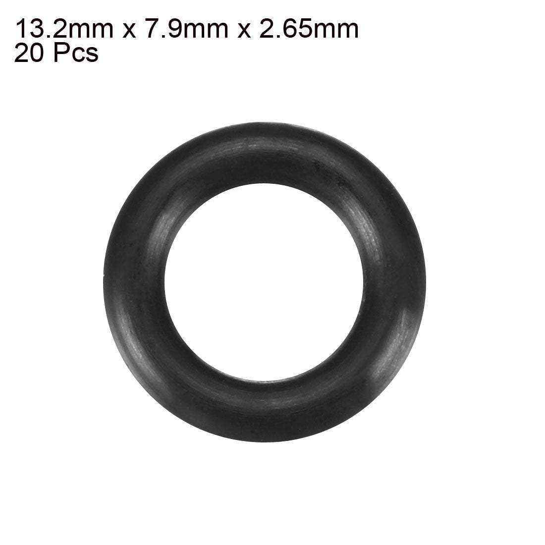 Harfington Nitrile Rubber O-Rings, Metric Buna-N Sealing Gasket, Black, Pack of 20
