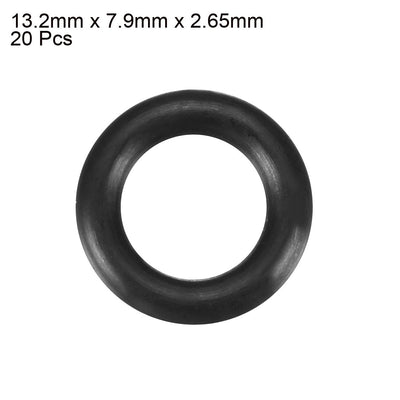 Harfington Nitrile Rubber O-Rings, Metric Buna-N Sealing Gasket, Black, Pack of 20