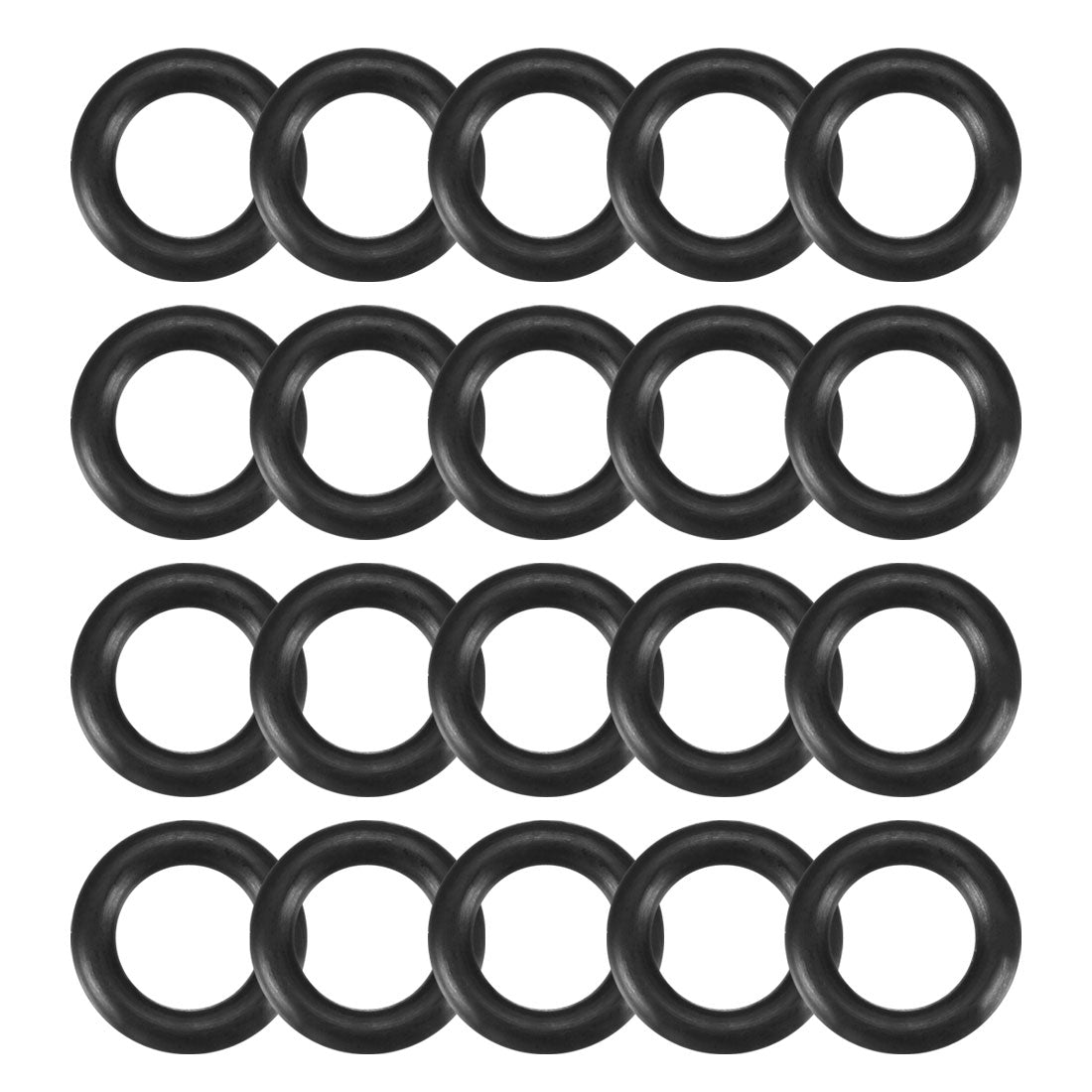 Harfington Nitrile Rubber O-Rings, Metric Buna-N Sealing Gasket, Black, Pack of 20