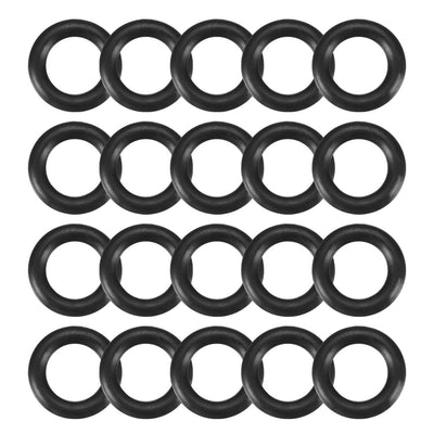 Harfington Nitrile Rubber O-Rings, Metric Buna-N Sealing Gasket, Black, Pack of 20