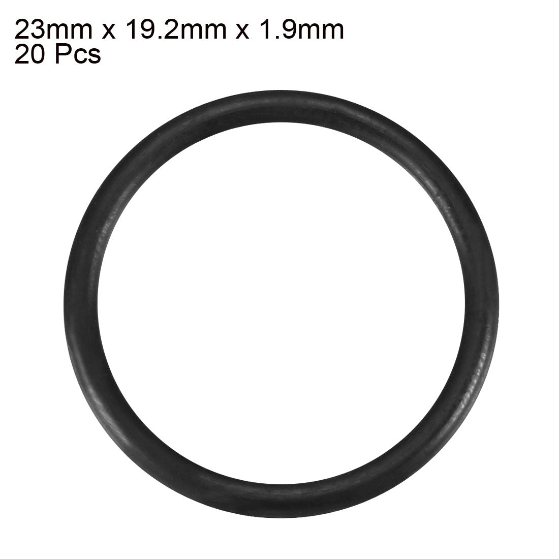 Harfington Nitrile Rubber O-Rings, Metric Buna-N Sealing Gasket, Black, Pack of 20