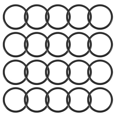 Harfington Nitrile Rubber O-Rings, Metric Buna-N Sealing Gasket, Black, Pack of 20