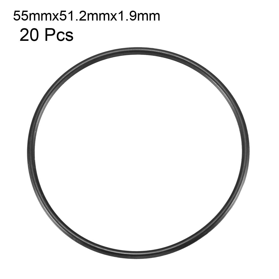 Harfington Nitrile Rubber O-Rings, Metric Buna-N Sealing Gasket, Black, Pack of 20
