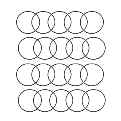 Harfington Nitrile Rubber O-Rings, Metric Buna-N Sealing Gasket, Black, Pack of 20