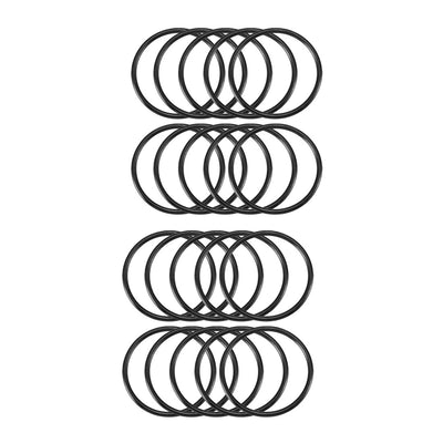 Harfington Nitrile Rubber O-Rings, Metric Buna-N Sealing Gasket, Black, Pack of 20