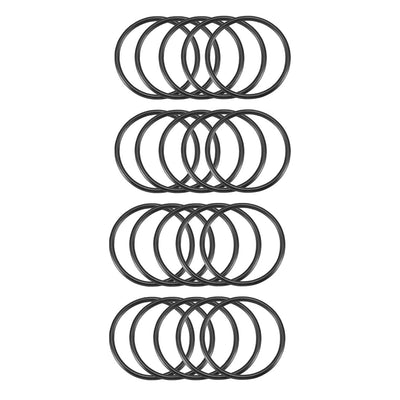 Harfington Nitrile Rubber O-Rings, Metric Buna-N Sealing Gasket, Black, Pack of 20