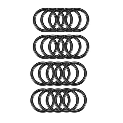 Harfington Nitrile Rubber O-Rings, Metric Buna-N Sealing Gasket, Black, Pack of 20