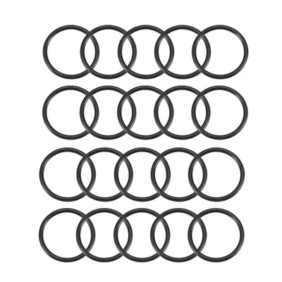 Harfington Nitrile Rubber O-Rings, Metric Buna-N Sealing Gasket, Black, Pack of 20