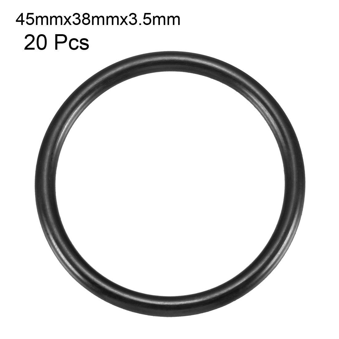 Harfington Nitrile Rubber O-Rings, Metric Buna-N Sealing Gasket, Black, Pack of 20