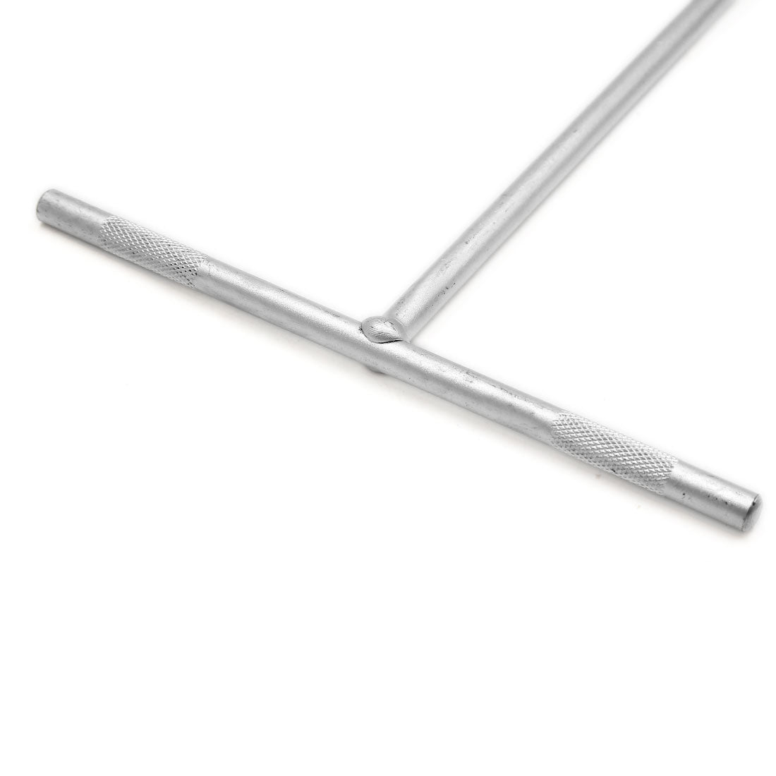 Harfington Car Motorcycle 12mm Hex Socket T Shaped Handle Metal Wrench Spanner Silver Tone