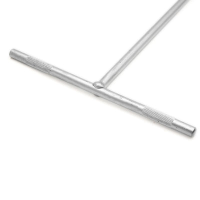 Harfington Car Motorcycle 12mm Hex Socket T Shaped Handle Metal Wrench Spanner Silver Tone