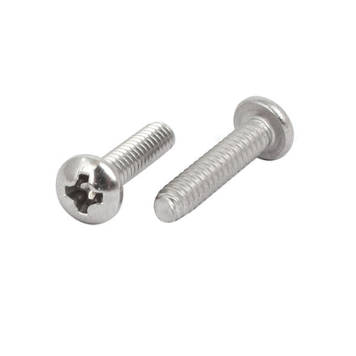 Harfington 6#-32 x 5/8-inch 304 Stainless Steel Phillips Pan Head Machine Screw Bolt 60pcs