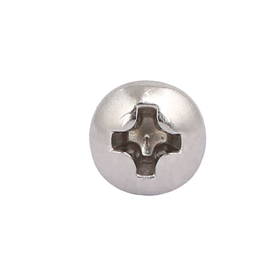 Harfington 6#-32 x 1-3/8-inch 304 Stainless Steel Phillips Pan Head Machine Screw Bolt 30pcs