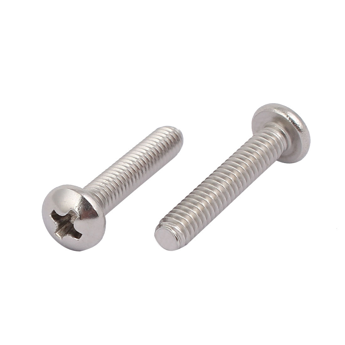 Harfington 8#-32x7/8-inch 304 Stainless Steel Phillips Pan Head Machine Screw Bolt 30pcs