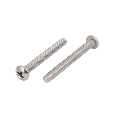 Harfington 8#-32x1-1/2-inch 304 Stainless Steel Phillips Pan Head Machine Screw Bolt 25pcs