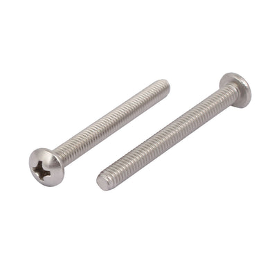 Harfington 8#-32x1-5/8-inch 304 Stainless Steel Phillips Pan Head Bolts Machine Screws 25PCS