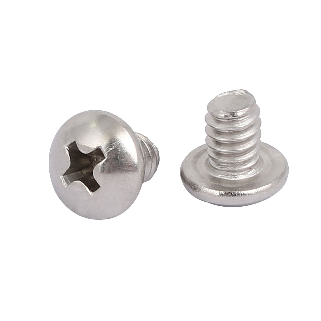 Harfington 10#-24x1/4-inch 304 Stainless Steel Phillips Pan Head Machine Screw Bolt 25pcs