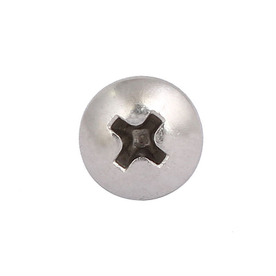 Harfington 10#-24x1/4-inch 304 Stainless Steel Phillips Pan Head Machine Screw Bolt 25pcs