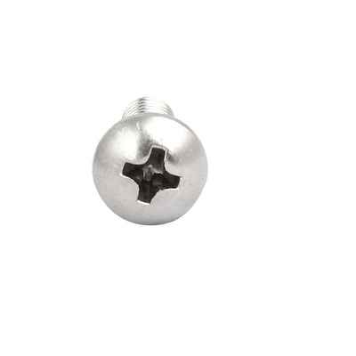 Harfington 10#-24x5/8-inch 304 Stainless Steel Phillips Pan Head Machine Screw Bolt 25pcs