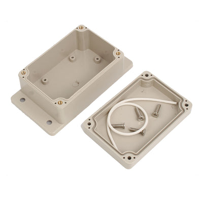 Harfington 133mmx68mmx50mm ABC Plastic Dustproof Junction Box Electric Project Enclosure