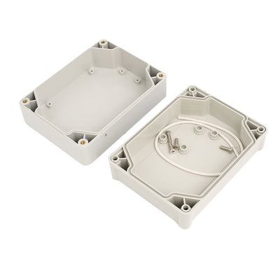 Harfington 140mmx105mmx63mm ABC Plastic Dustproof Junction Box Electric Project Enclosure