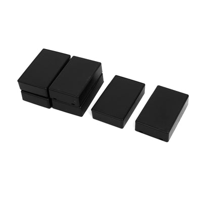 Harfington 80mmx50mmx20mm Dustproof IP65 Junction Box Electric Project Enclosure Black 6pcs