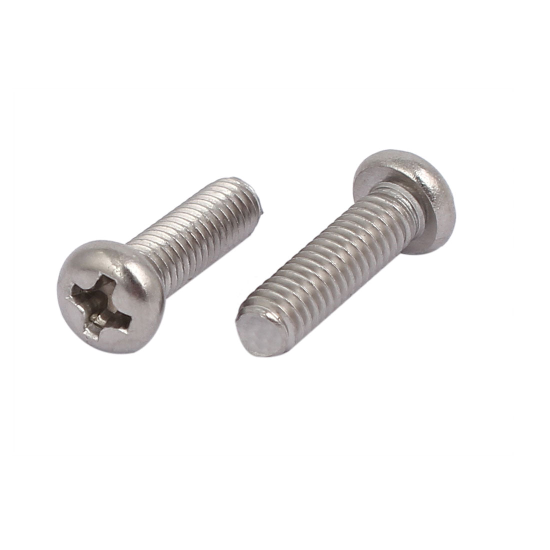 Harfington M4 x 14mm 304 Stainless Steel Phillips Round Head Machine Screws Bolt 100pcs