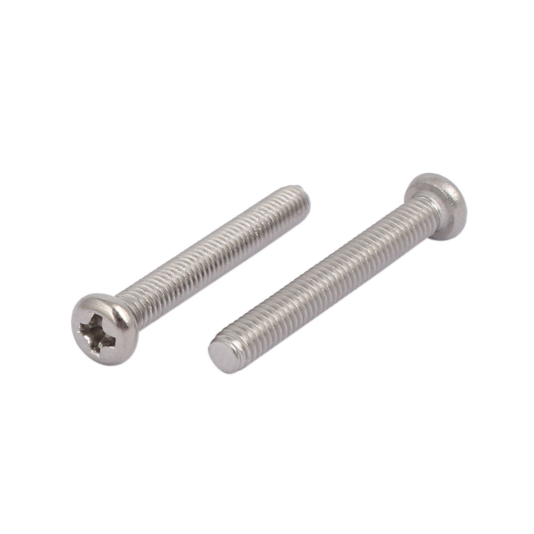 Harfington M4 x 30mm 304 Stainless Steel Phillips Round Head Machine Screws Bolt 100pcs