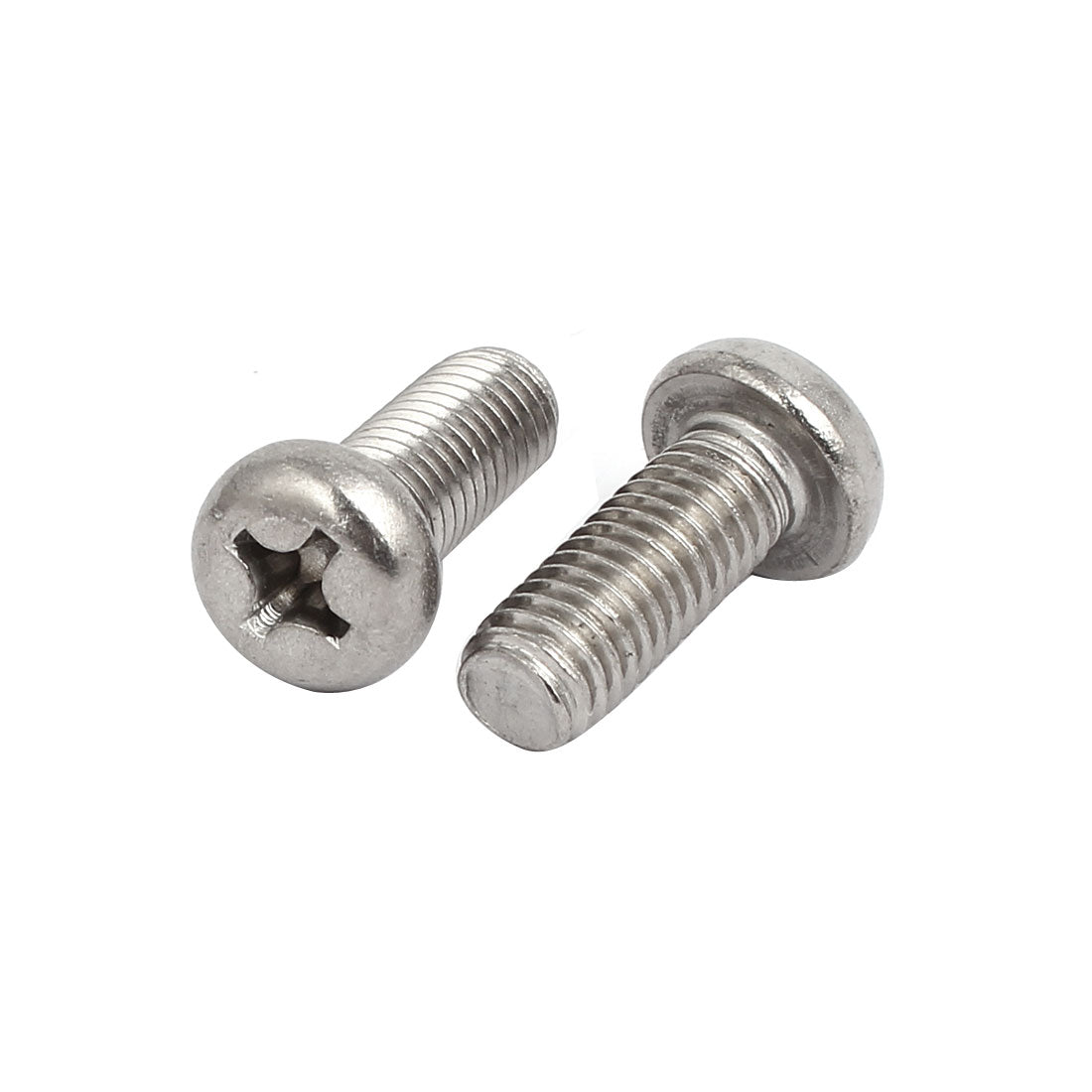 Harfington M8 x 20mm 304 Stainless Steel Phillips Round Head Machine Screws Bolt 10pcs