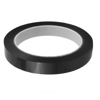 Harfington 15mm Width 66m Length Waterproof Black Single Sided Adhesive Marking Tape