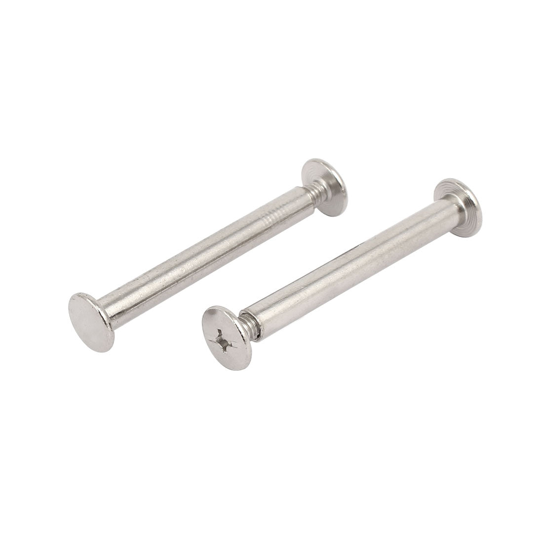 Harfington 30pcs 5mmx40mm Binding Screw Post Silver Tone for Photo Albums Scrapbook