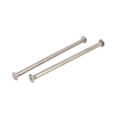 Harfington 5pcs 5mmx100mm Metal Binding Chicago Screw Post for Photo Albums Scrapbook