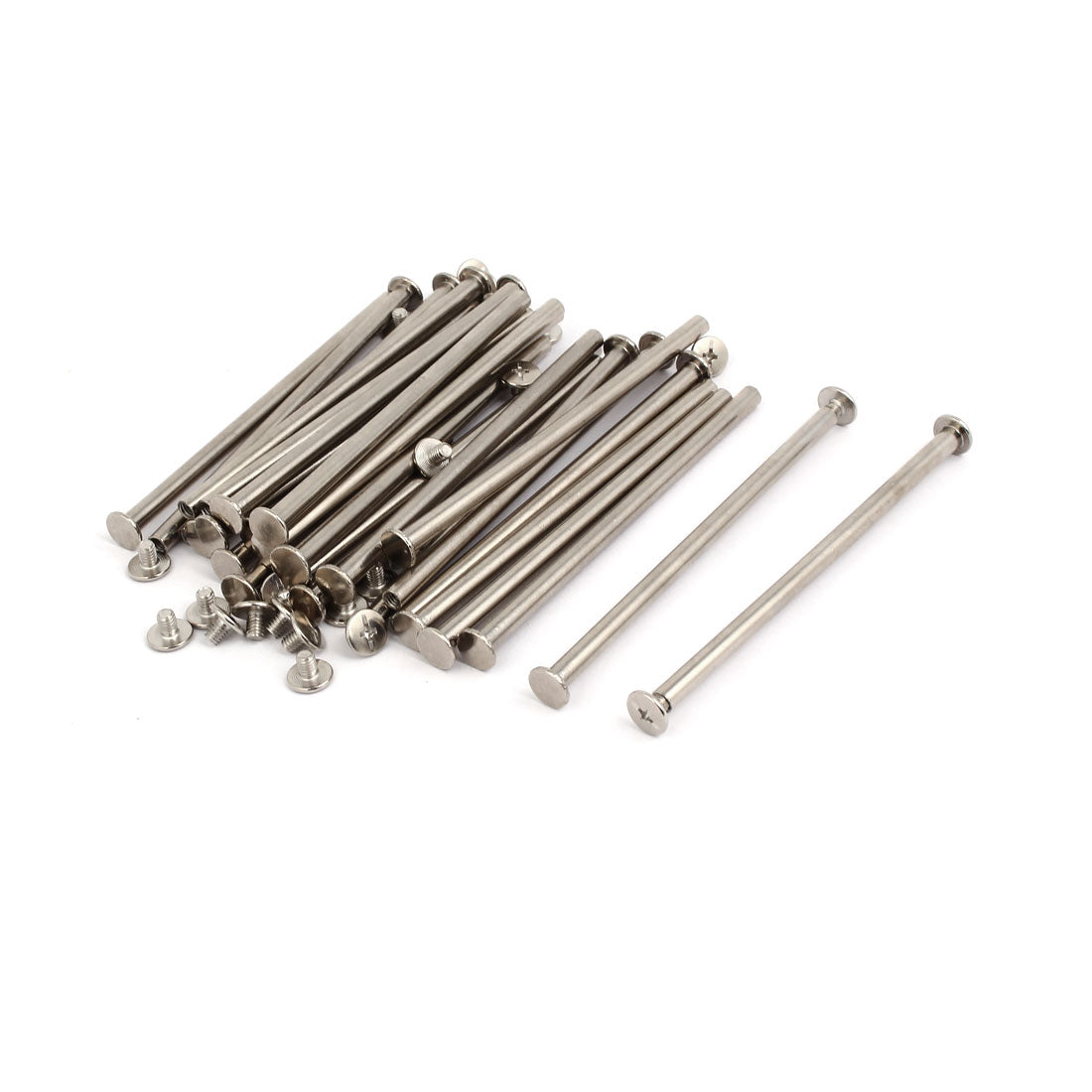 Harfington 25pcs 5mmx100mm Metal Binding Screw Post for Photo Albums Scrapbook