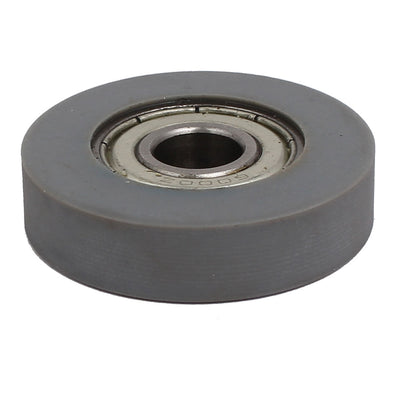 Harfington 10mm x 40mm x 10mm PU Roller Bearing Pulley Sliding Conveyor Wheel